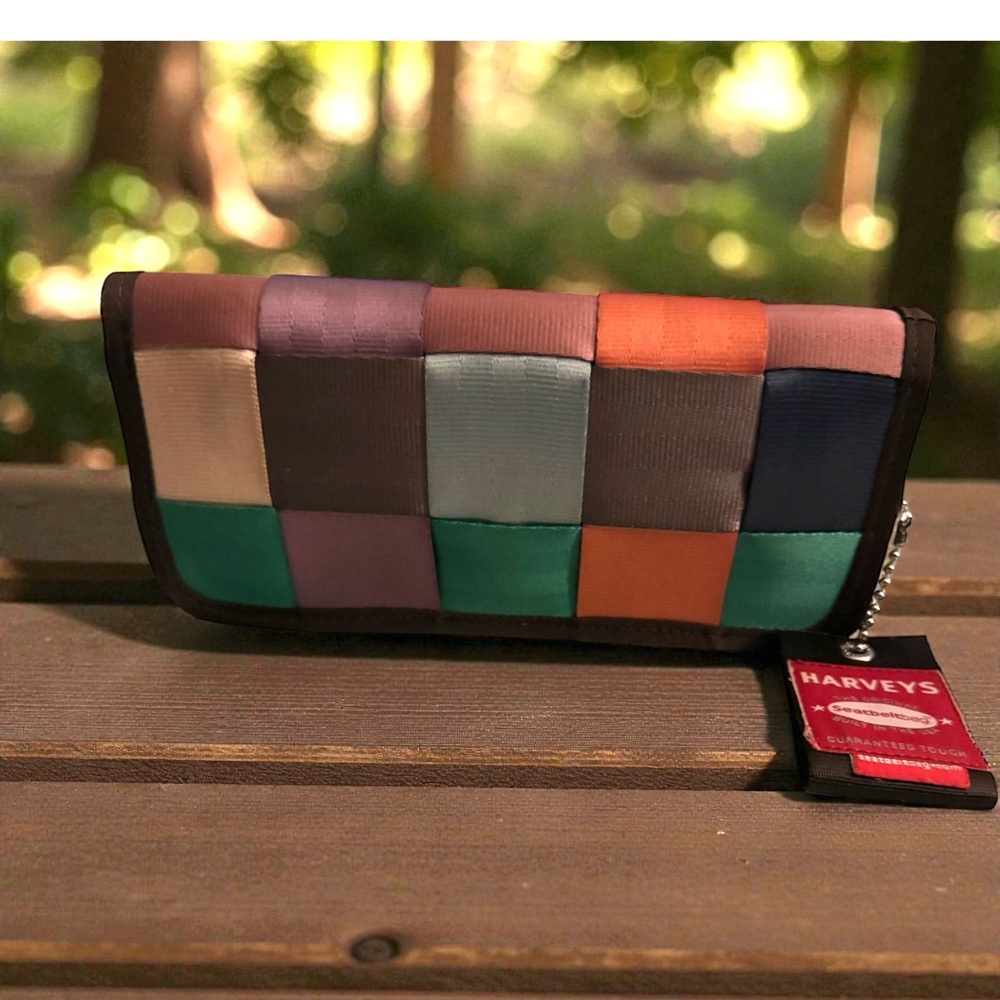 Harveys Seatbelt paint by numbers Clutch Wallet  Multicolor Patchwork with Charm